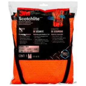 3M™ Reflective Construction Safety Vest with 5 Point Tear Away, Class 2,
Hi-Viz Orange, 94625-80030-PS, 5/cs