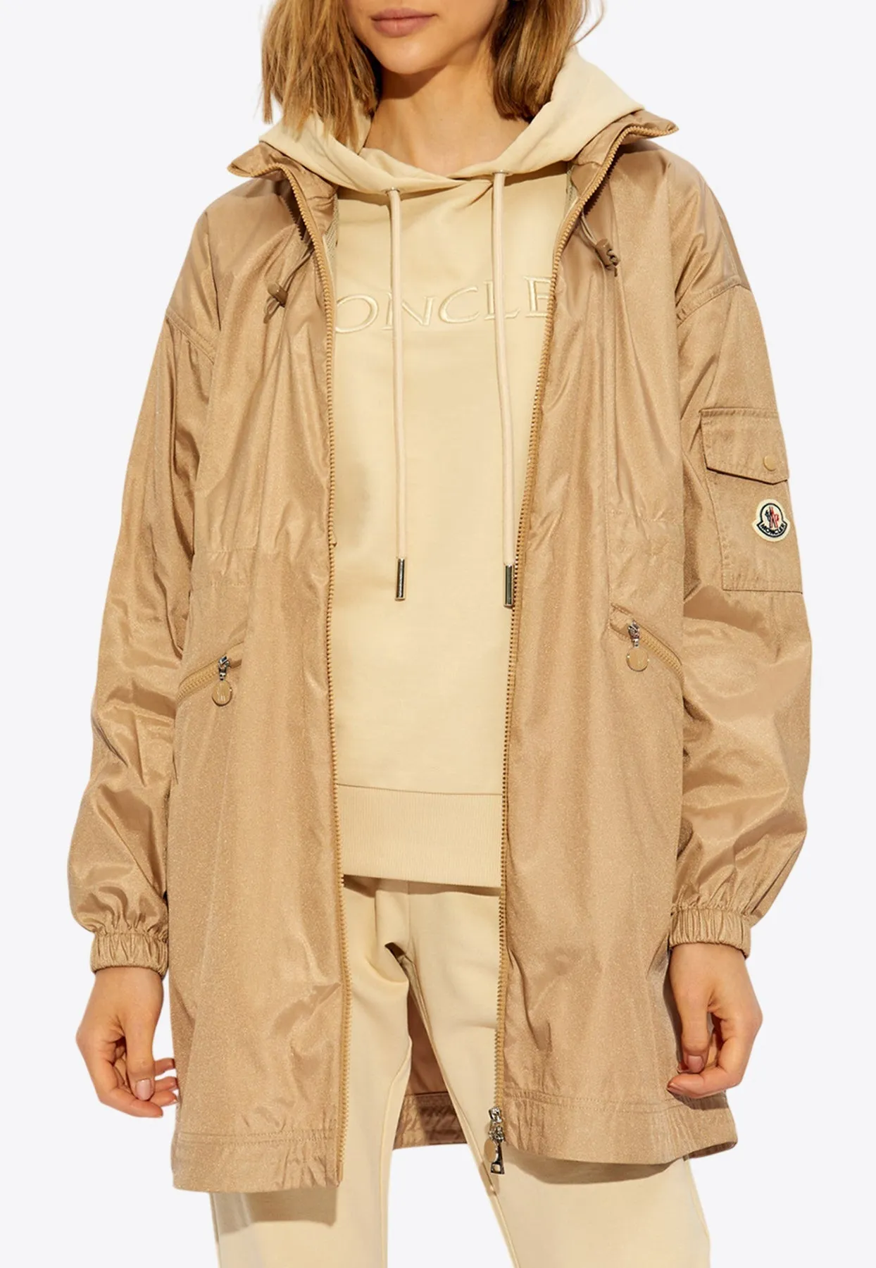 Adhemar Drawstring-Waist Hooded Parka