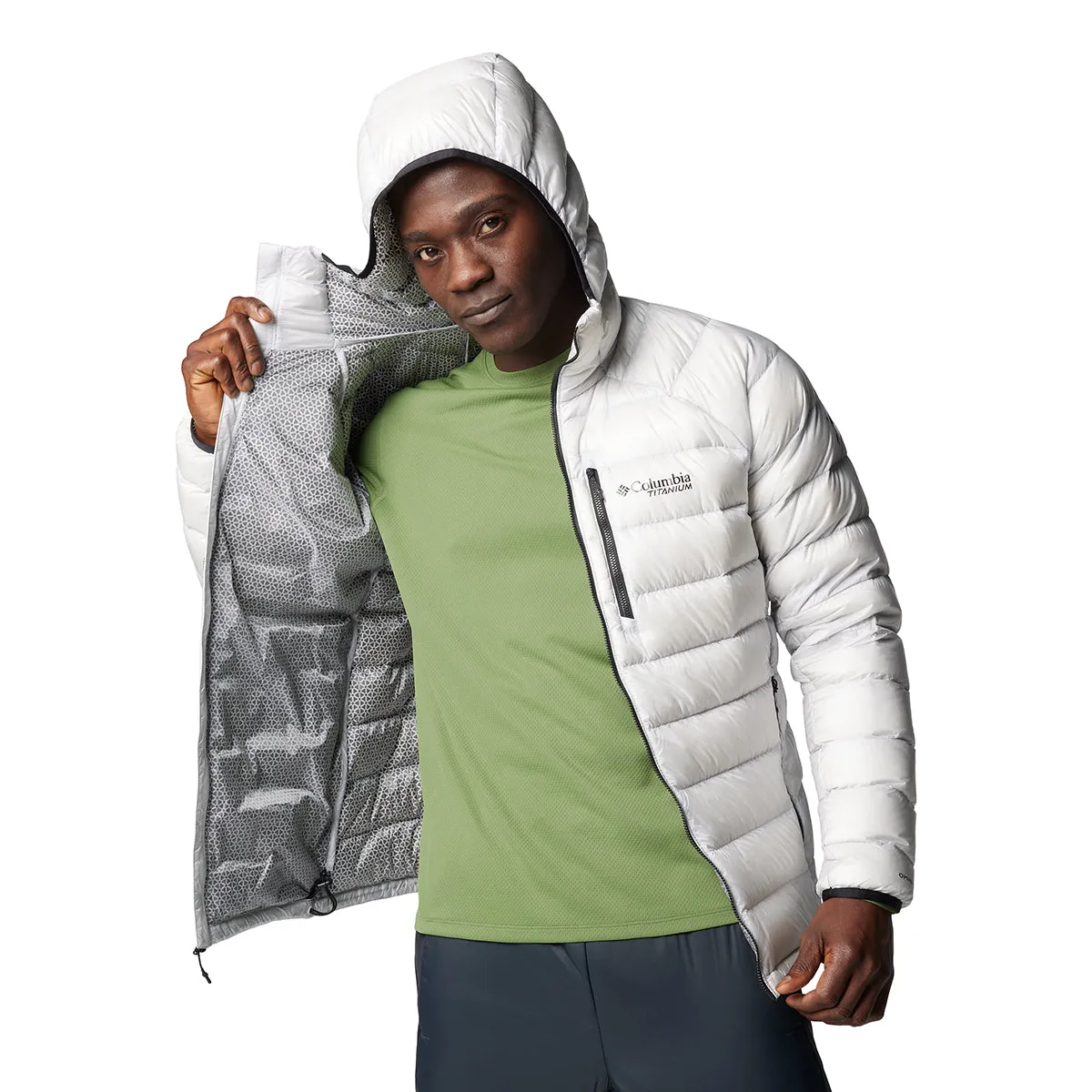 Arctic Crest™ Down Hooded Jacket - Nimbus Grey