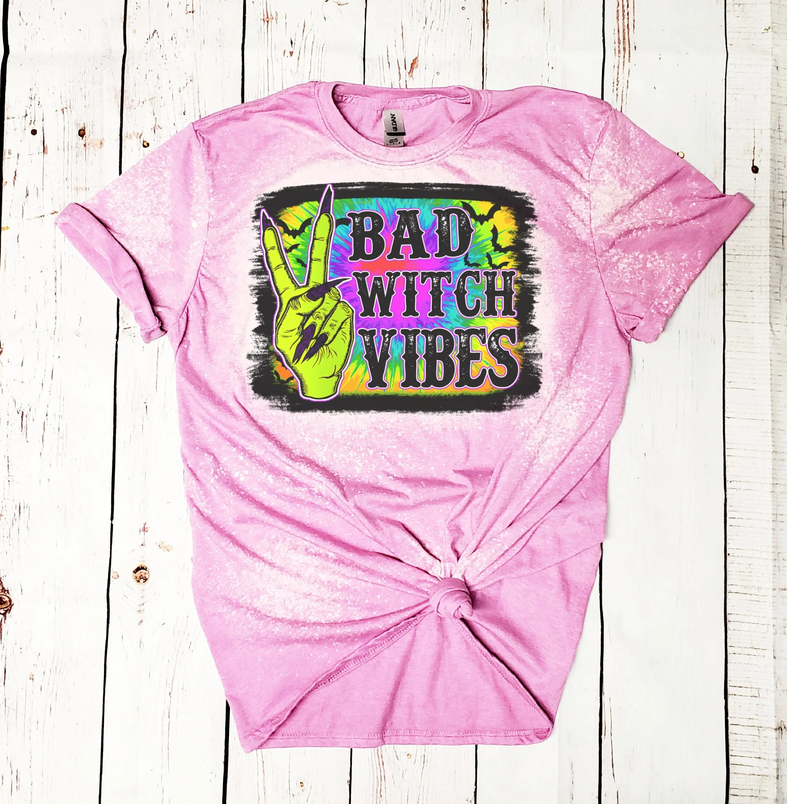 Bad Witch Vibes Tie Dye Shirt