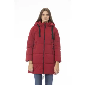 Baldinini Trend Red Polyester Jackets & Coat