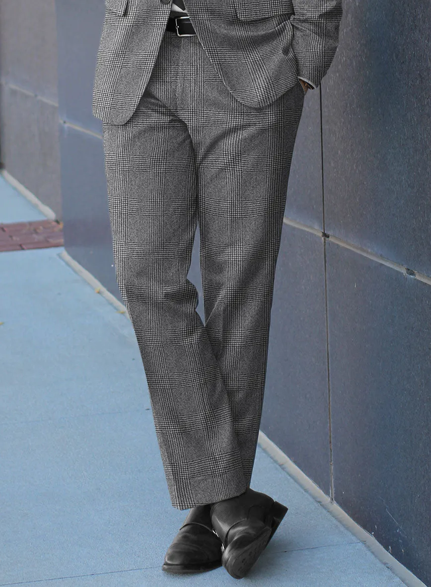 Caccioppoli Alage Glen Gray Wool Pants