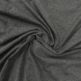 Charcoal Heather Cotton Jersey Fabric