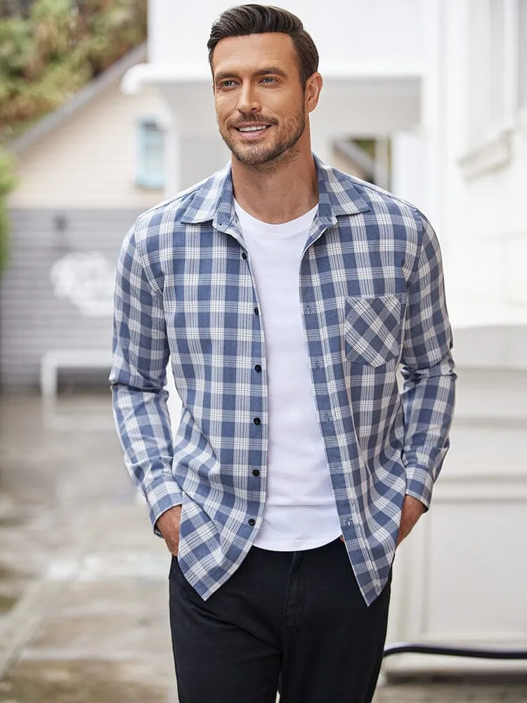 Classic Long Sleeve Plaid Shirts (US Only)