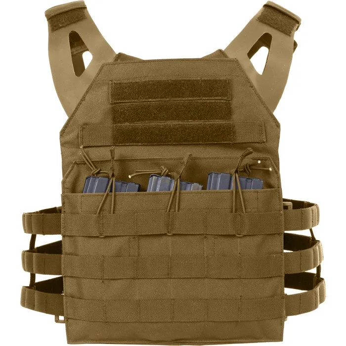 Coyote Brown - Lightweight Military MOLLE Tactical Plate Carrier Vest