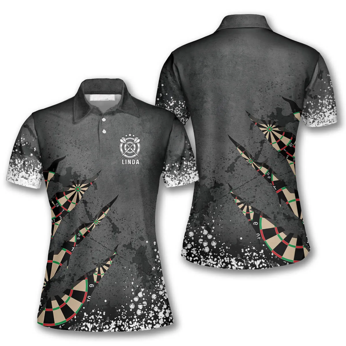 Darts Paint Splash Custom Darts Shirts for Women, Dart Player Shirt