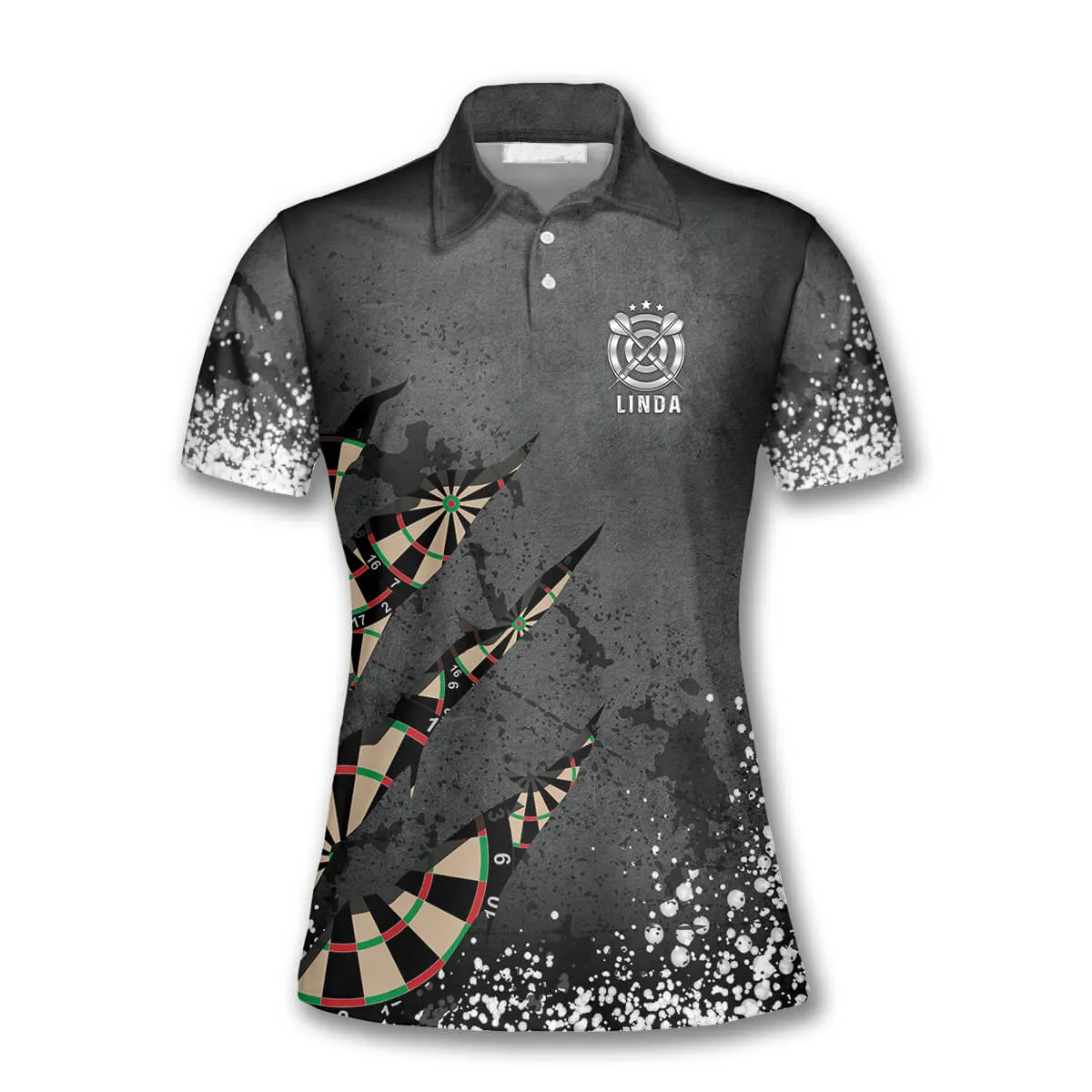 Darts Paint Splash Custom Darts Shirts for Women, Dart Player Shirt