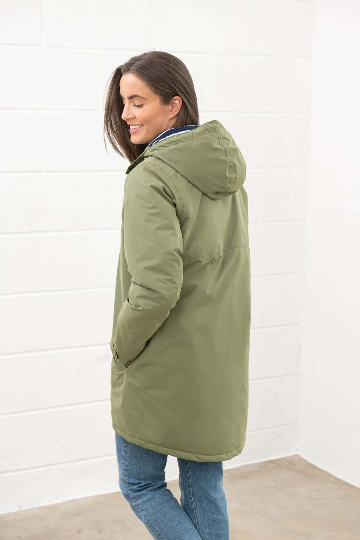 Eva Long Coat - Olive