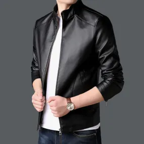 Faux Leather Motorcycle Korean Jacket