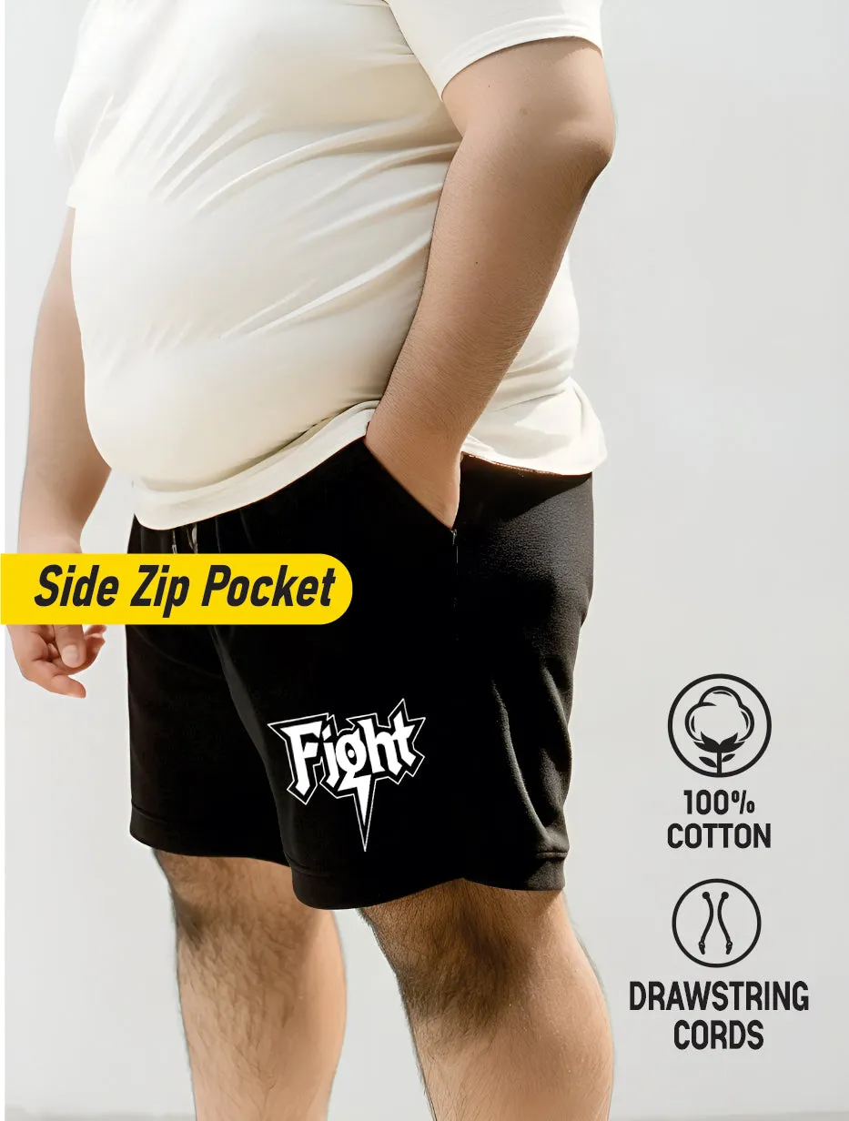 Fight Cotton Plus Size Shorts