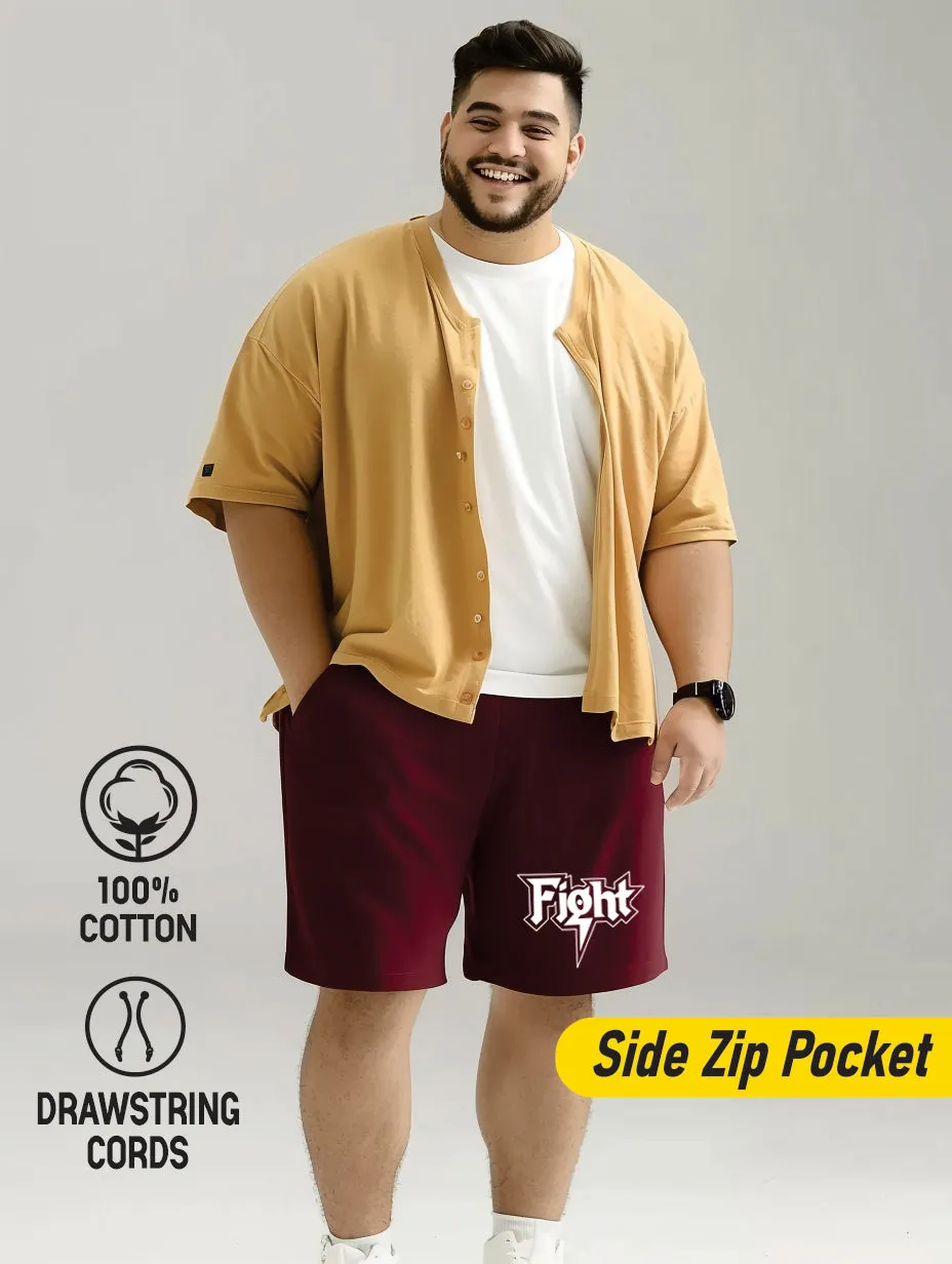 Fight Cotton Plus Size Shorts