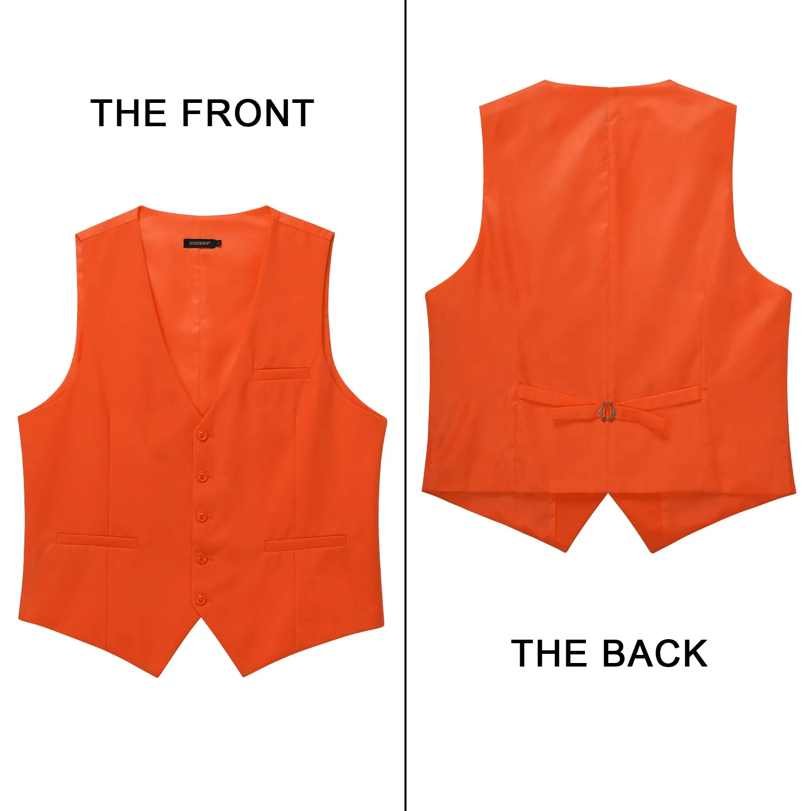 Formal Suit Vest - ORANGE