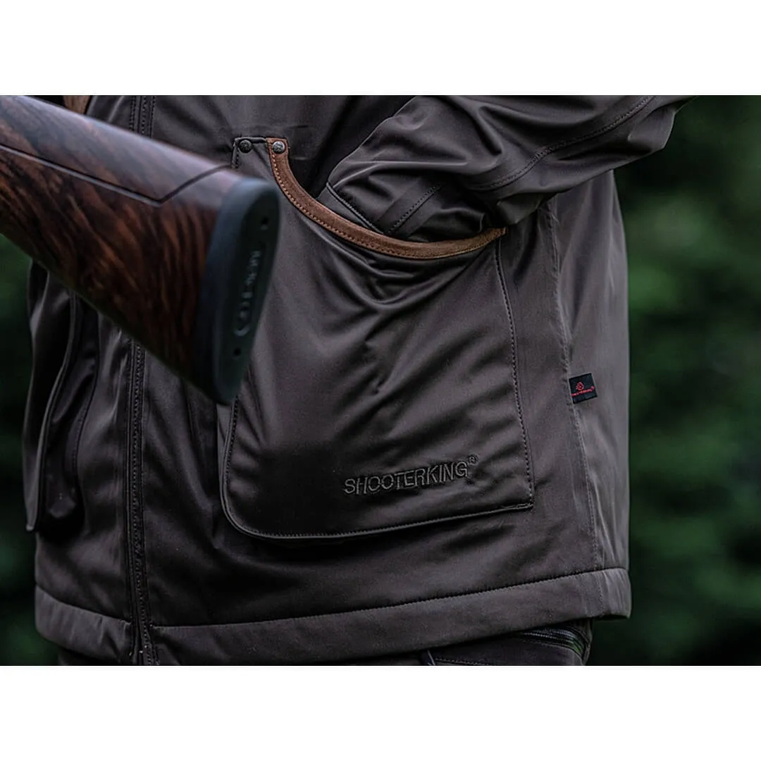 Huntflex Winter Skeet Jacket Dark Olive & Whisky by Shooterking