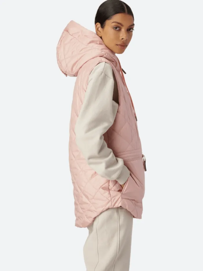 Ilse Jacobsen T Pale Pink Padded Gilet AERIAL04 301