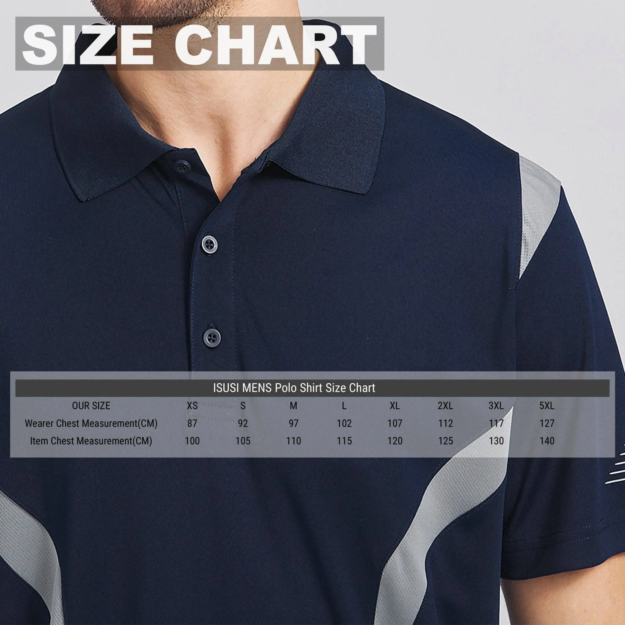 ISUSI Summit Mens Polo Shirts, Short Sleeve