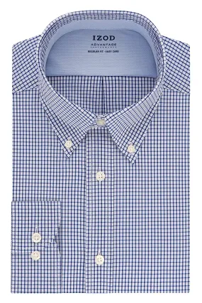 IZOD Advantage Performance Regular Fit Wrinkle Free Button-Up Dress Shirt - New Navy