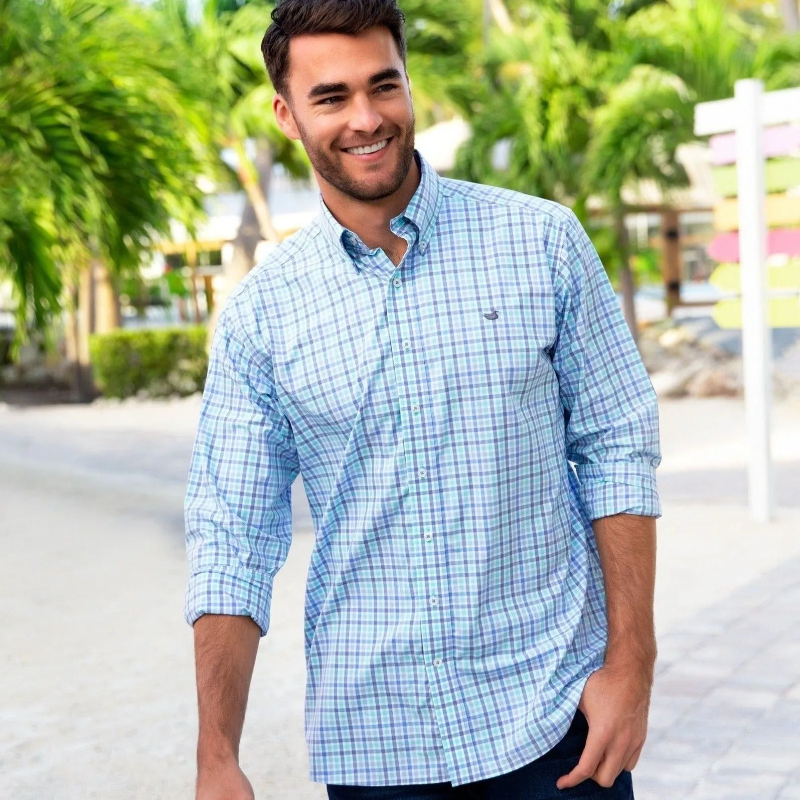 Juban Check Dress Shirt