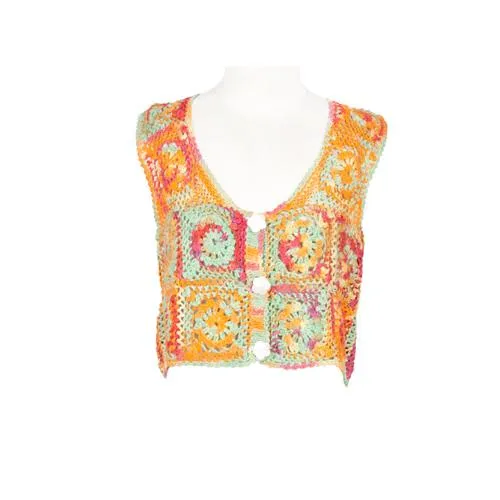 Kids Boho Crochet Vest