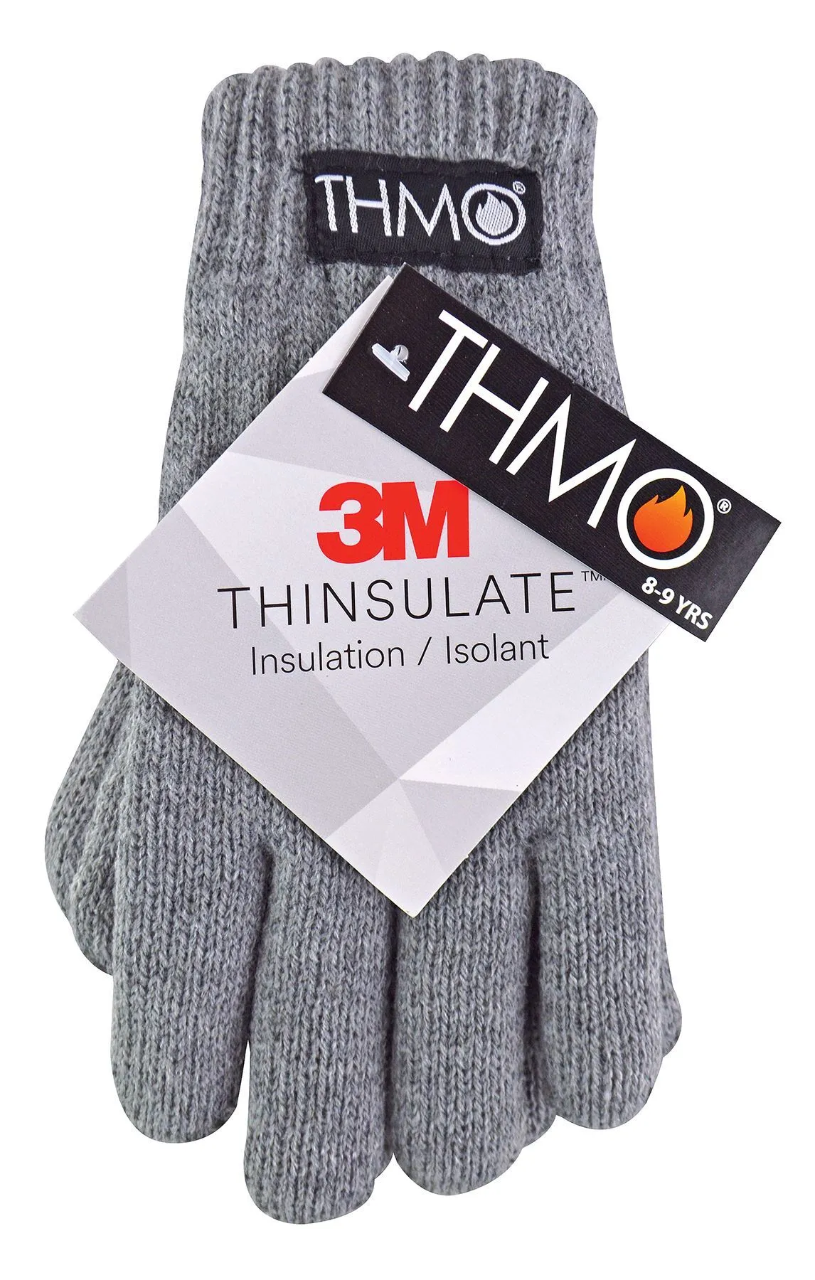 Kids THMO Thinsulate Gloves (8-9 Years / Grey)