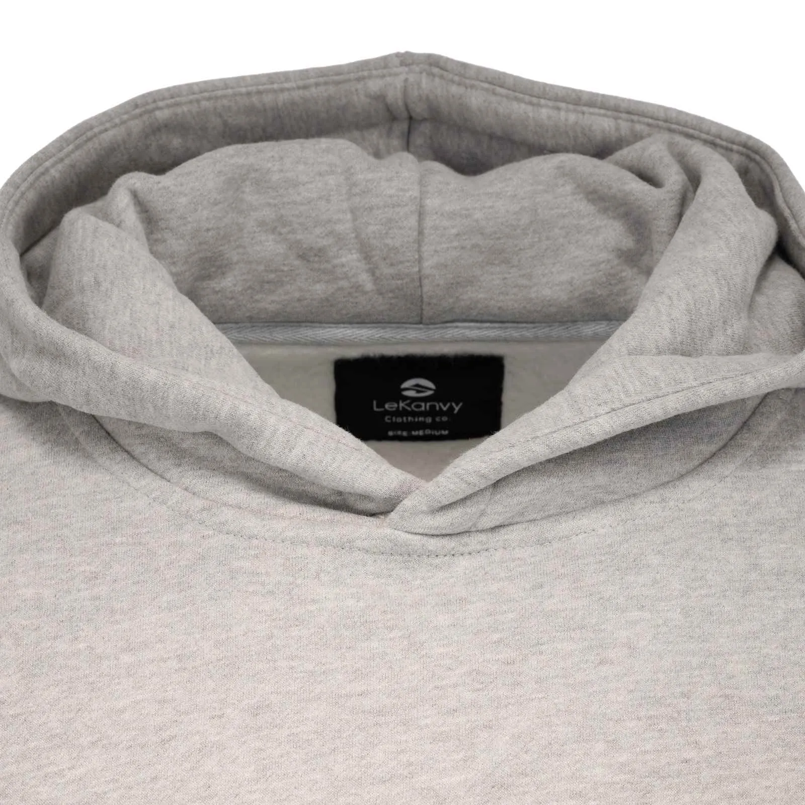 LeKanvy Everyday Flc Hoodie Melange Grey