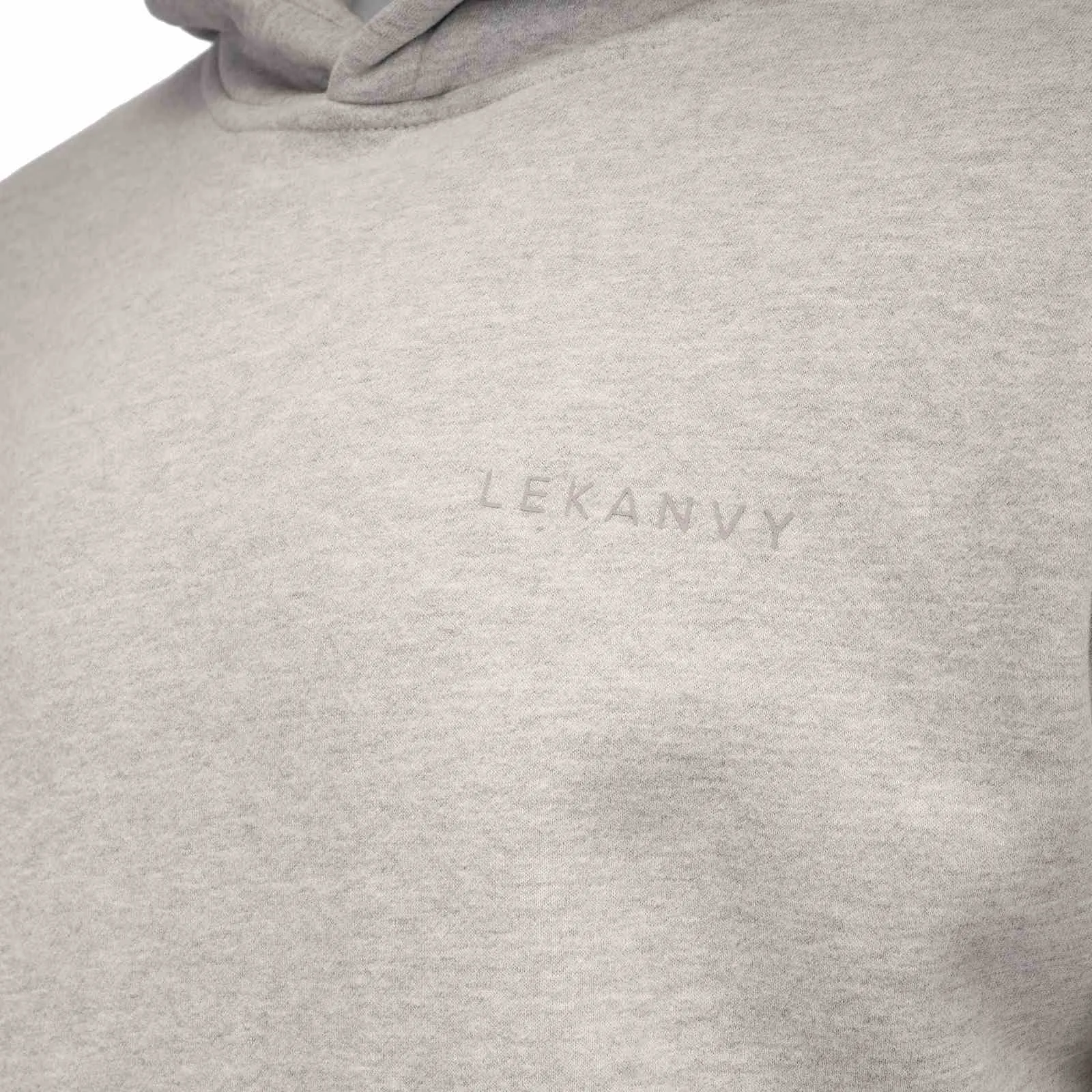 LeKanvy Everyday Flc Hoodie Melange Grey