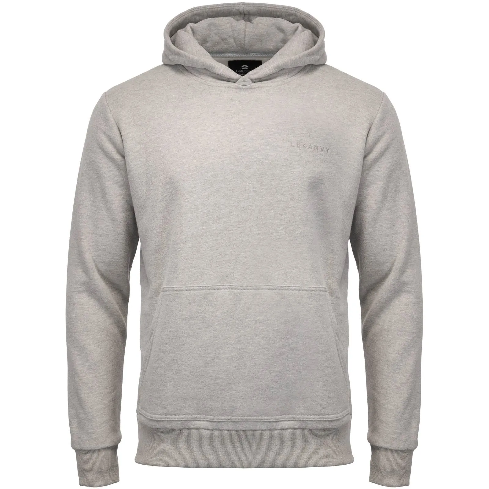 LeKanvy Everyday Flc Hoodie Melange Grey