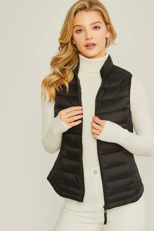 Lightweight Padded Puffer Vests - 5 Colors!