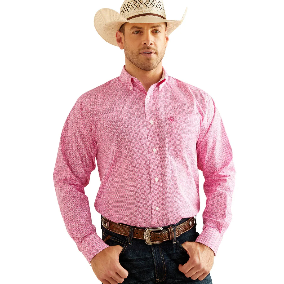 Mens Ariat Wrinkle Free Oden Classic Fit Shirt