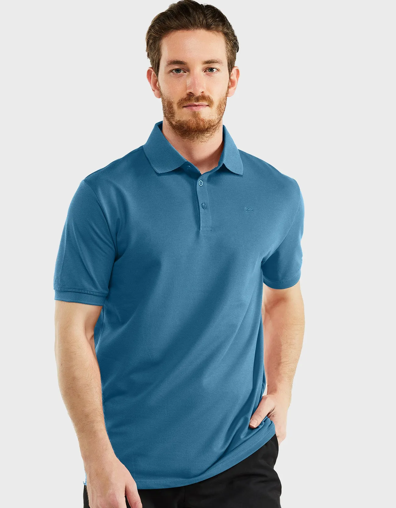 Men's Classic-Fit Cotton-Blend Pique Polo Shirt