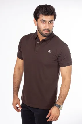 MEN'S COFFE PIQUE POLO SHIRTS