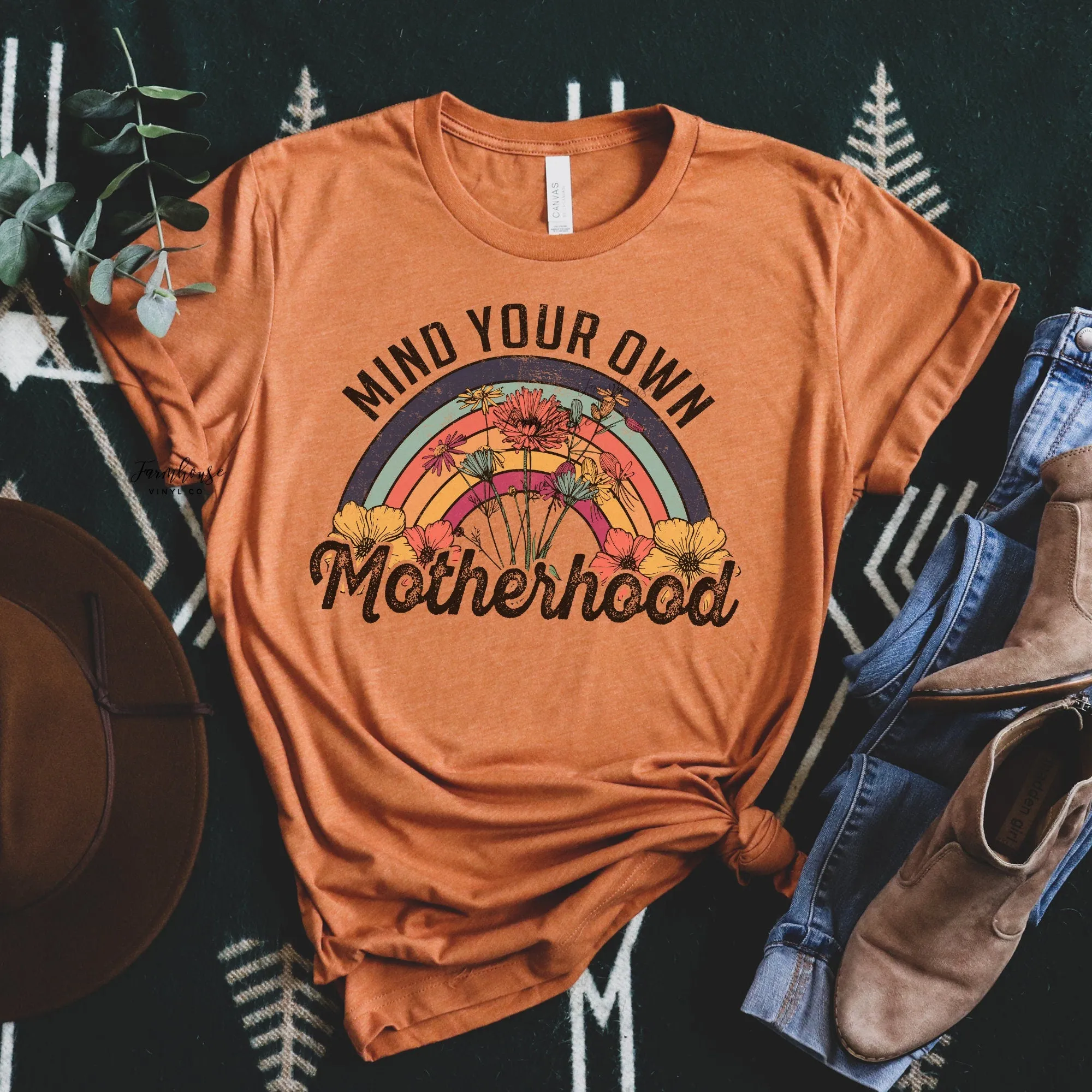 Mind Your Own Motherhood Bleached Shirt