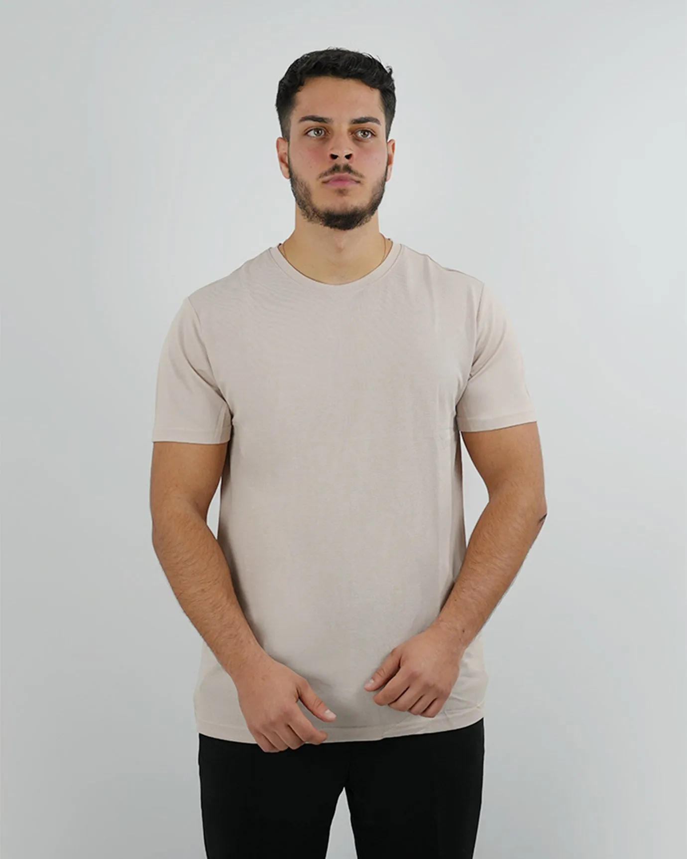 Mulberry Silk T-shirt - Light Kaki