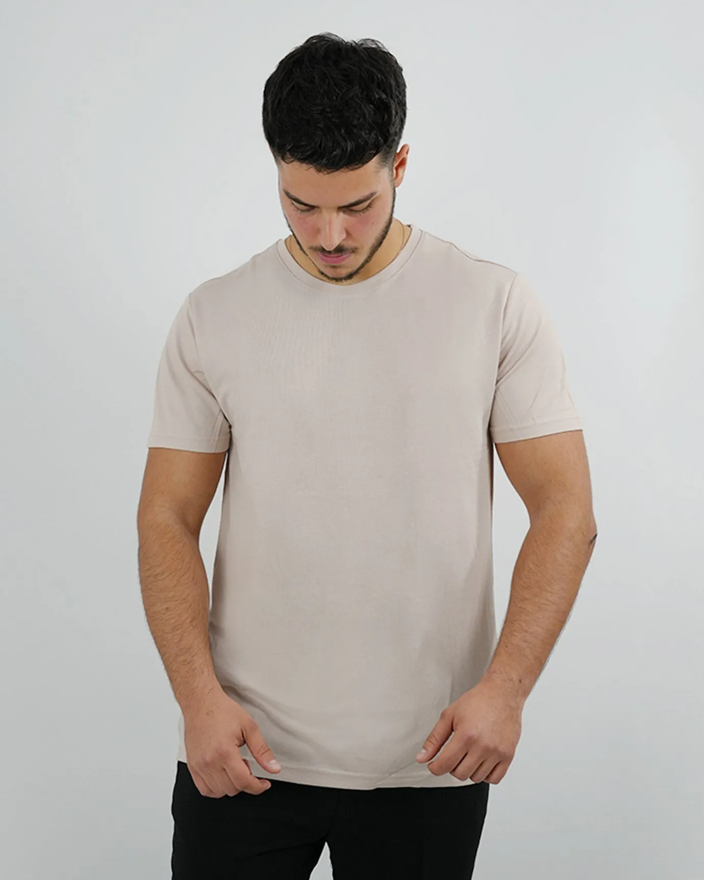 Mulberry Silk T-shirt - Light Kaki