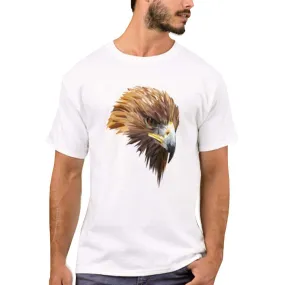 Nutcase Designer Round Neck Men's T-Shirt Wrinkle-Free Poly Cotton Tees - Eagle