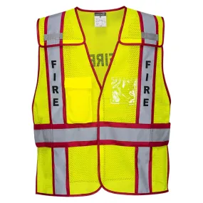 PORTWEST® Fire Dept High Visibility Public Safety Vest - ANSI Class 2 - 387