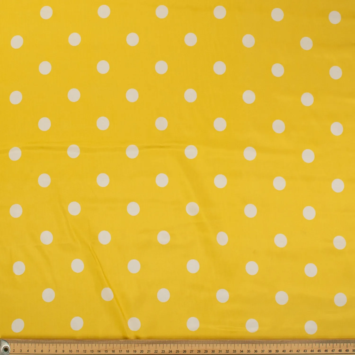 Printed Lining Design-22 White Dots on Yellow