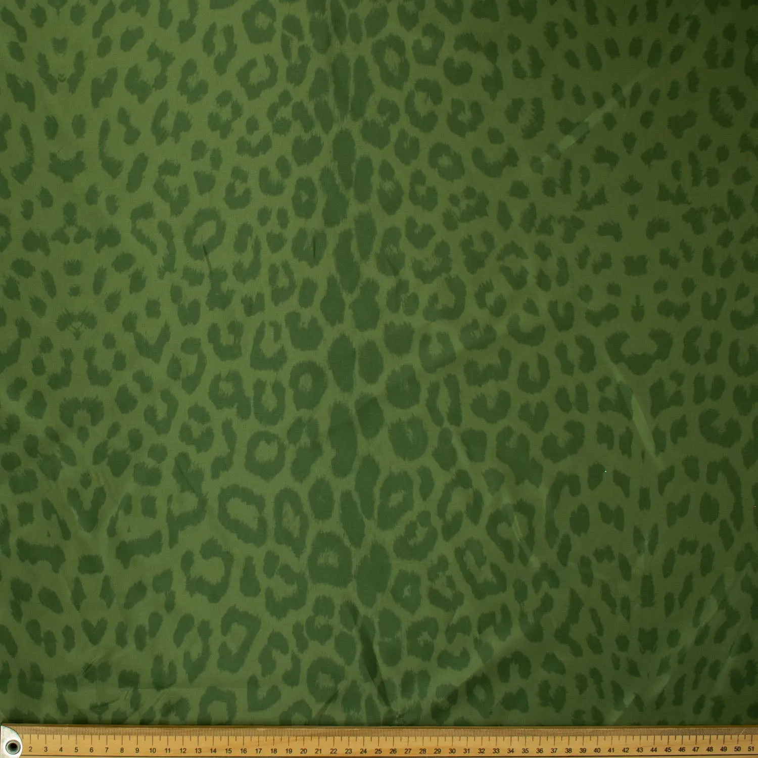 Printed Lining Design-26 Green Leopard