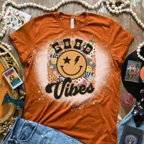 Rocker Good Vibes Vintage Retro Font Shirt