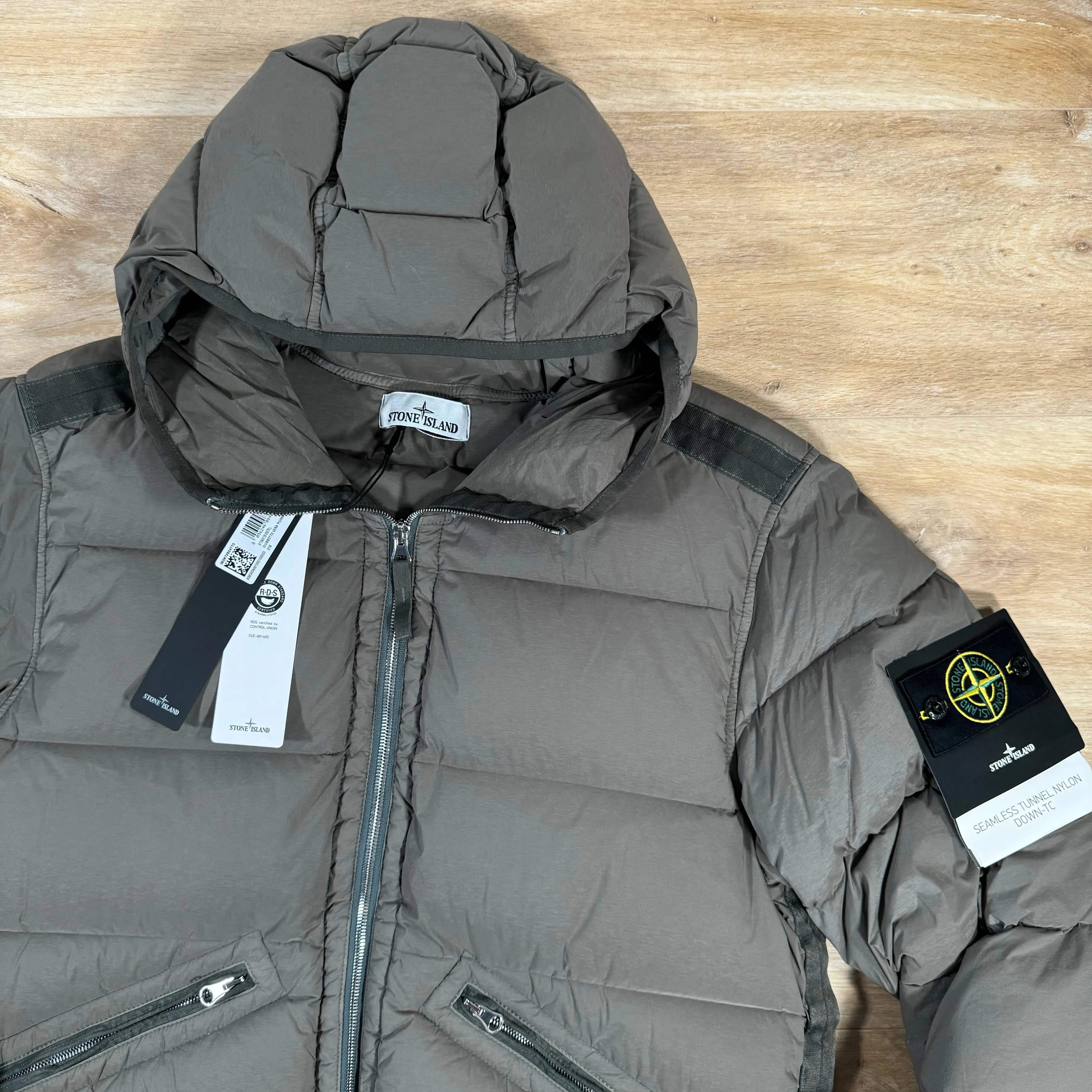 Stone Island Seamless Tunnel Down-TC Jacket in Walnut Brown