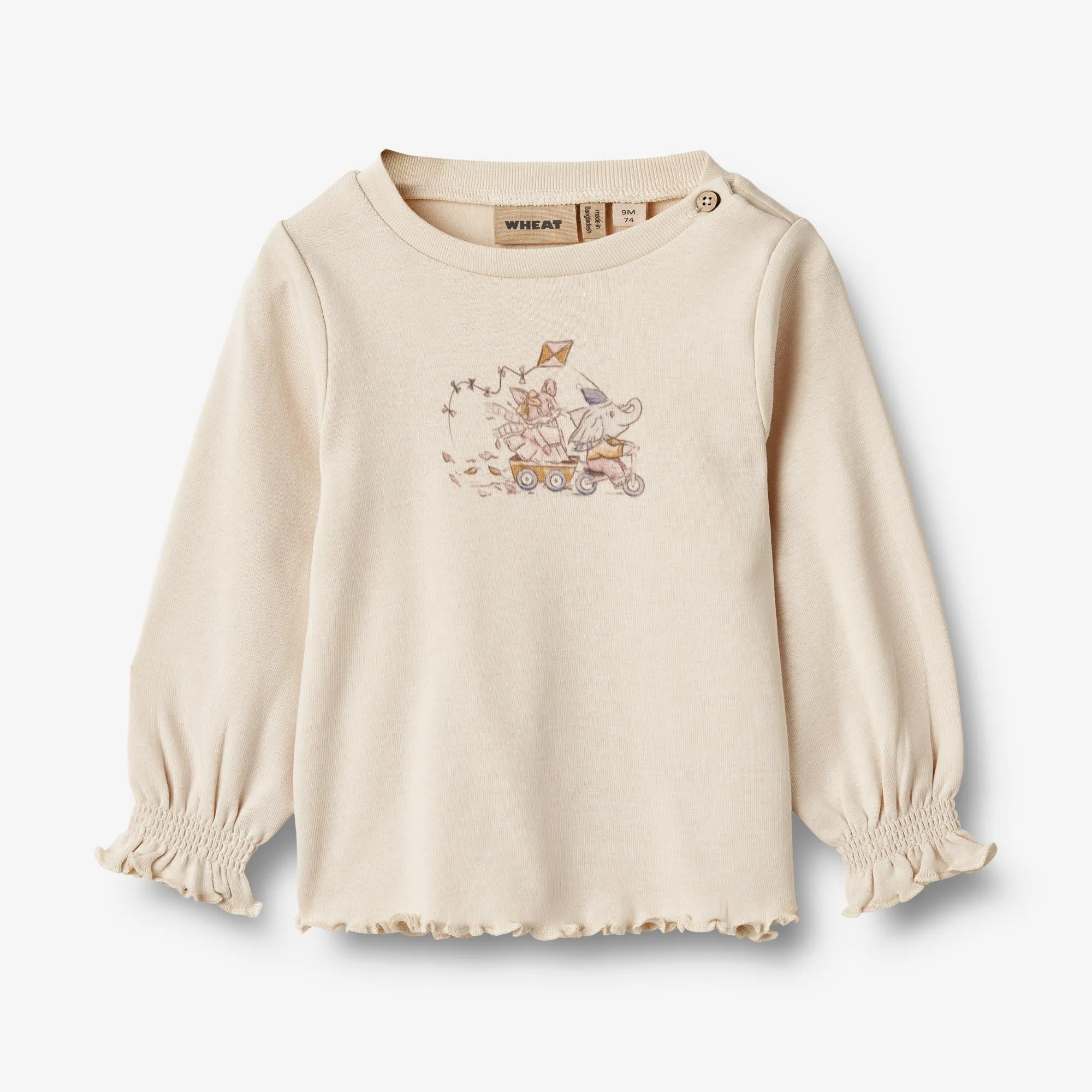 T-Shirt L/S Nona - eggshell