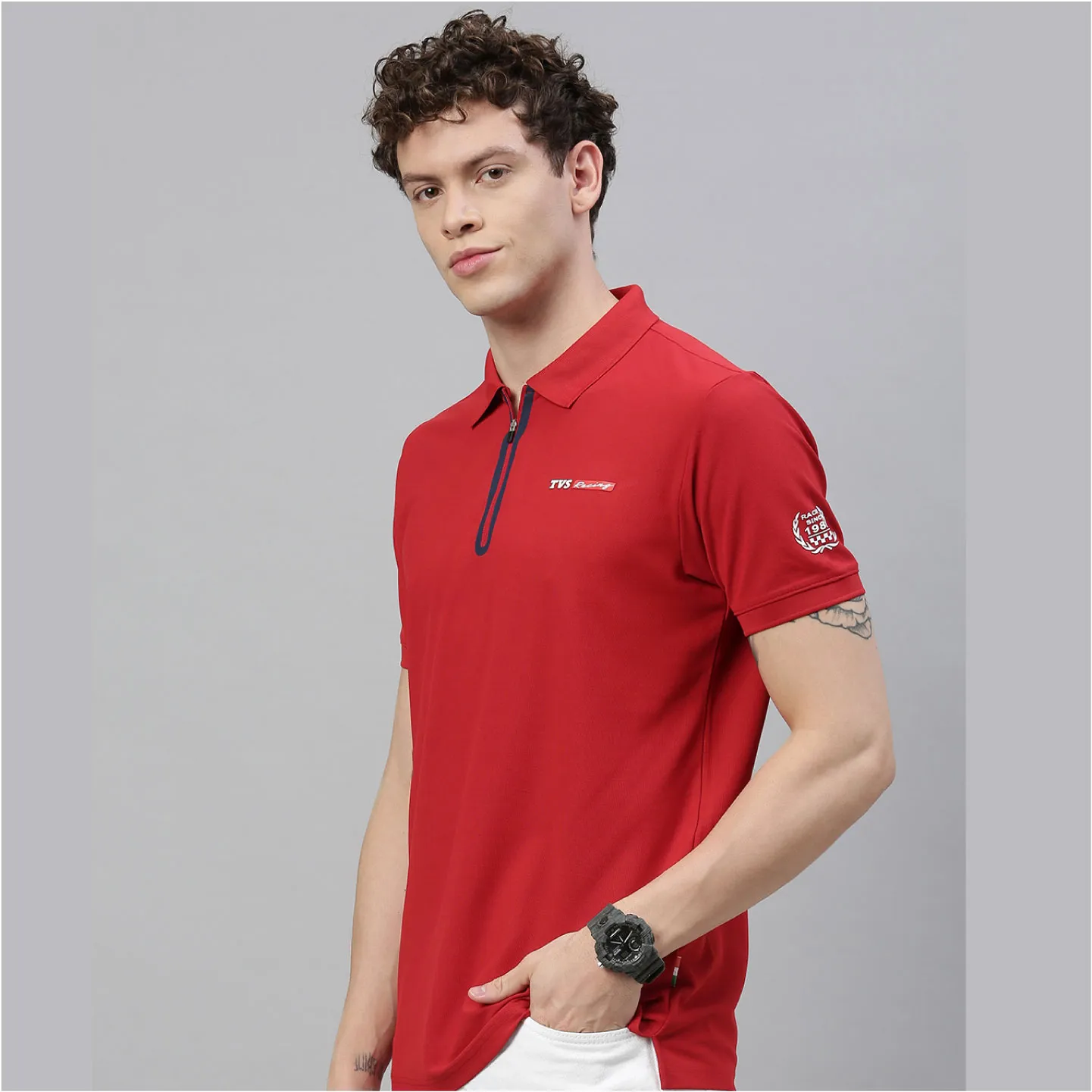 TVS Racing Polo T Shirt | Polyester Polo T-Shirt