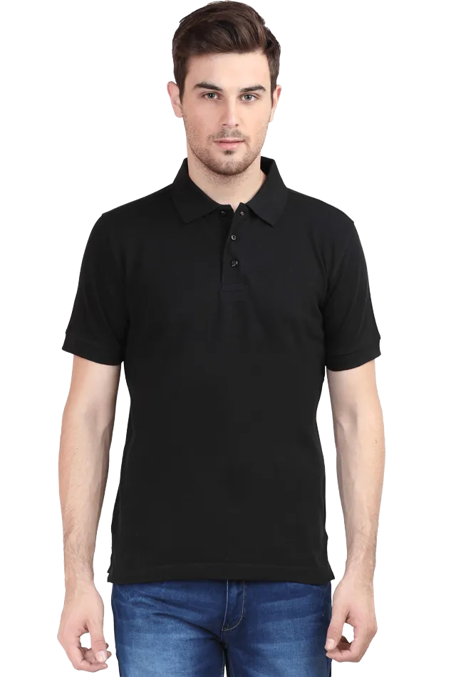 White Unisex Cotton Polo T-Shirt