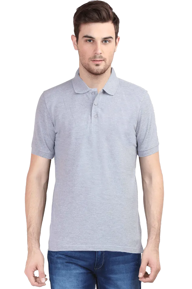 White Unisex Cotton Polo T-Shirt