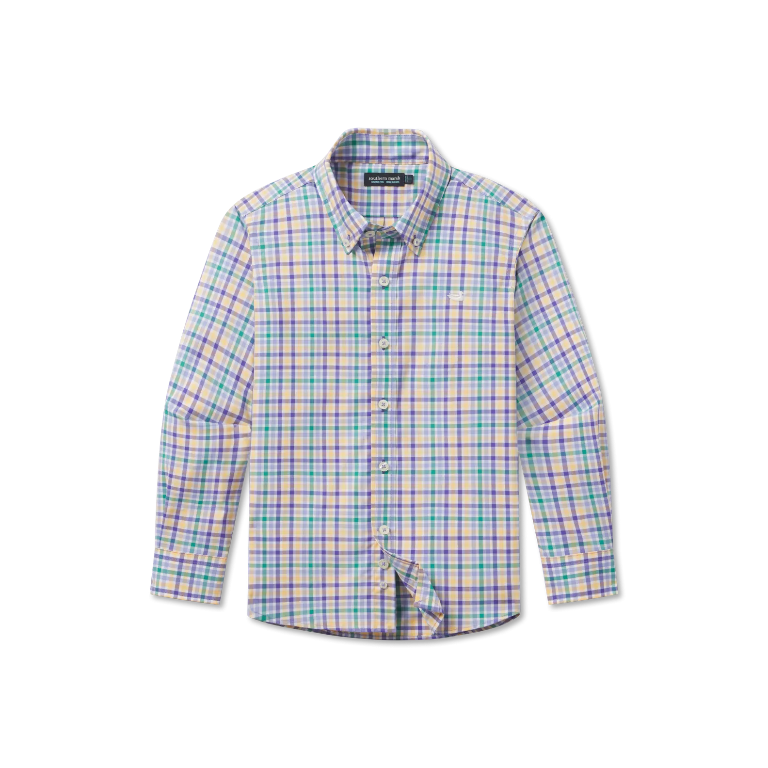 Youth Juban Check Dress Shirt